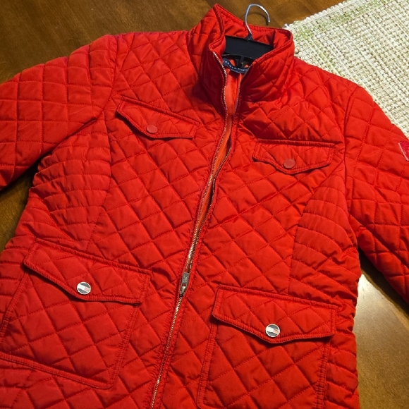 Tommy Hilfiger Jackets & Blazers - Tommy Hilfiger Womans Red Quilted Puffer Jacket